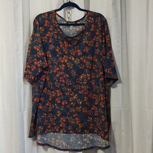 Red floral Irma tunic